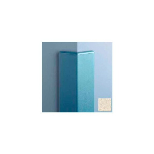 Pawling Surface Mounted Corner Guard 135Deg, 3'' Wings, 12'H W/Caps, Eggshell CG-135R-12-370 - main